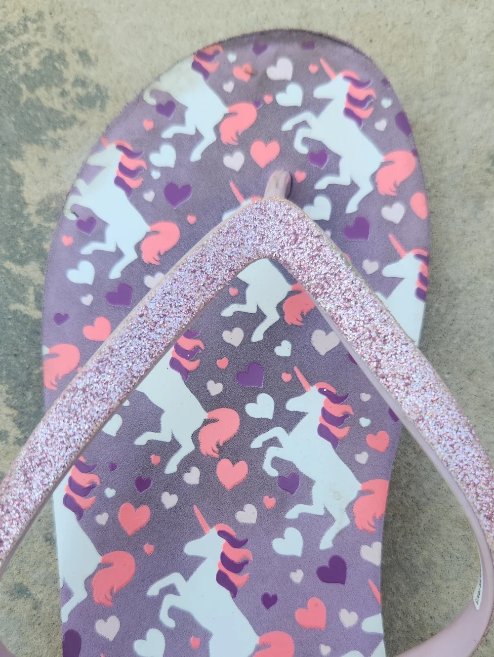 Reef Flip Flops Unicorn Purple Pink 4 5